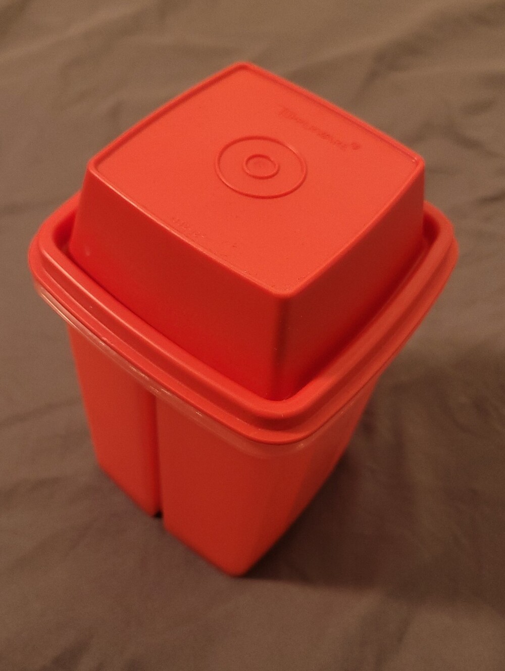 Tupperware | Red Plastic Pickle Container